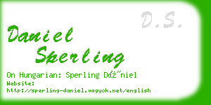 daniel sperling business card